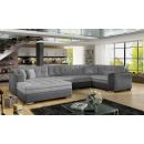 Eltap Damario Monolith/Monolith Corner Pull-Out Sofa 189x338x78cm, Grey (Dam_26)