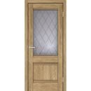 Ekofinierējuma Durvju Komplekts Valensija Glass 1.1 PVC DO Nešvil Ozols
