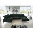 Eltap Neviro Loco Corner Sofa 201x350x77cm, Green (CO-NEV-LT-35LO)