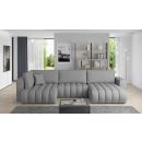 Угловой раскладной диван Eltap Bonito Flores 175x350x92 см, серый (CO-BON-RT-04FL)
