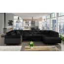 Eltap Letto Sawana/Soft Corner Pull-Out Sofa 58x202x90cm, Black (Le_52)