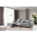 Eltap Foble Cloud Corner Pull-Out Sofa 196x267x100cm, Grey (CO-FOB-LT-04NU)