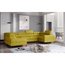 Eltap Escada Omega Corner Pull-Out Sofa 200x330x98cm, Yellow (Esc_12)