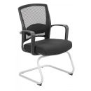 Home4You Visitor Chair 57x61x93cm, Black (13498)