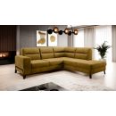 Eltap Cassara Loco Corner Pull-Out Sofa 237x277x100cm, Yellow (CO-CAS-RT-45LO)