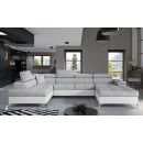 Eltap Eduardo Sawana/Soft Pull-Out Corner Sofa 60x345x90cm, Grey (Edr_26)