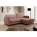 Eltap Gomsi Raquel Corner Pull-Out Sofa 165x228x100cm, Pink (CO-GOM-RT-24RAQ)