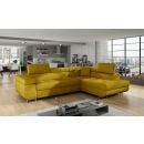 Eltap Anton Omega Corner Pull-Out Sofa 203x272x85cm, Yellow (An_39)