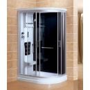 Vento Sicilia ZS-9655L 120x80cm Massage Shower Cabin Silver, Left Side, (44181)