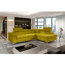 Eltap Eridano Omega Corner Pull-Out Sofa 202x275x90cm, Yellow (ERI_04)