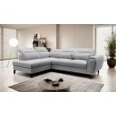 Eltap Noble Sola Corner Pull-Out Sofa 201x255x100cm, Grey (CO-NOB-LT-04SO)