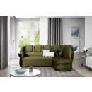 Eltap Lord Monolith Corner Pull-Out Sofa 180x243x105cm, Green (L_059)