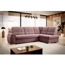 Eltap Sado Velvetmat Corner Pull-Out Sofa 192x272x95cm, Pink (CO-SAD-RT-24VE)