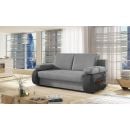 Eltap Лаура Угловой диван с выдвижным механизмом 202x56x84 см, универсальный угол, серый (La22)