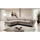 Eltap Noble Sola Corner Pull-Out Sofa 201x255x100cm, Beige (CO-NOB-LT-18SO)