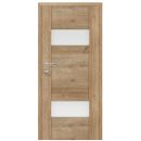 Vivento Trivento 02 DO 21-10 Laminated Door Set - Value, MDF Frame, 3 Hinges, Lock, Oak Riviera Eco Finish