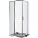 Vento Tivoli 185x90x90cm Semi-Circular Shower Enclosure Transparent Chrome (44225)