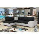 Eltap Fabio Sawana/Soft Corner Pull-Out Sofa 167x268x73cm, Black (F32)