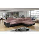 Eltap Anton Omega/Soft Corner Pull-Out Sofa 203x272x85cm, Pink (An_61)