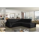 Eltap Elano Soft Corner Pull-Out Sofa 65x212x90cm, Black (EL14)