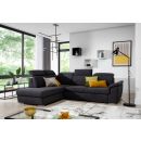 Eltap Loreto Grande Corner Pull-Out Sofa 210x260x102cm, Grey (Lor_89)