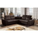 Eltap Federico Monolith Corner Pull-Out Sofa 268x268x102cm, Brown (Fed_27)