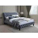 Signal Malena Velvet Double Bed 160x200cm, Without Mattress, Grey