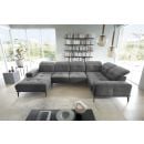 Eltap Neviro Cloud Corner Sofa 201x350x77cm, Grey (CO-NEV-RT-04NU)