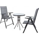 Home4You Dublin Furniture Set, Table + 2 Chairs, Grey (K119282)
