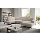 Eltap Bretan Sola Corner Sofa 205x350x107cm, Beige (CO-BRE-LT-18SO)