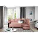 Eltap Lord Cloud Corner Pull-Out Sofa 180x243x105cm, Pink (L_075)