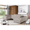 Eltap Escada Palacio Corner Pull-Out Sofa 200x330x98cm, Beige (Esc_67)