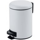 Gedy Potty Bathroom Waste Bin (Trash Can) with Pedal, 5l, White (3309-02)
