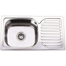 Tredi DM-8050 Built-In Kitchen Sink, 80x50cm left side, Stainless Steel (21425)