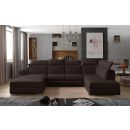 Eltap Evanell Dora Corner Pull-Out Sofa 216x336x102cm, Brown (Evl_63)