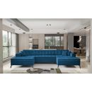 Eltap Vertizo Cloud Corner Pull-Out Sofa 170x350x93cm, Blue (CO-VER-UV-40NU)