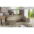 Eltap Markos Berlin/Soft Corner Pull-Out Sofa 57x314x86cm, Beige (M09)