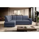 Eltap Siber Poco Corner Pull-Out Sofa 186x270x93cm, Blue (CO-SIB-LT-40PO)