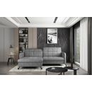 Eltap Lorelle Dora Corner Pull-Out Sofa 160x225x105cm, Grey (Lore_42)