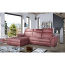 Eltap Trevisco Monolith Corner Pull-Out Sofa 216x272x100cm, Pink (Tre_12)