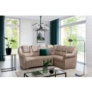 Eltap Lord II Dora Corner Pull-Out Sofa 190x243x105cm, Brown (LII_042)