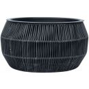Home4You Wicker On Surface Flower Pot 37x19cm, Black (38100)