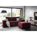 Izvelkams Dīvāns Eltap Silla260x104x96cm Universālais stūris, Sarkans (SO-SILL-25LO)