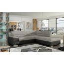 Eltap Verso Berlin/Soft Corner Pull-Out Sofa 63x266x83cm, Grey (V04)