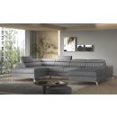 Eltap Lacante Flores Corner Pull-Out Sofa 202x354x92cm, Grey (CO-LAC-LT-04FL)