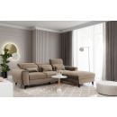 Eltap Foble Cloud Corner Pull-Out Sofa 196x267x100cm, Brown (CO-FOB-RT-20NU)