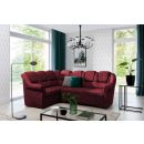 Eltap Lord II Dora Corner Pull-Out Sofa 190x243x105cm, Red (LII_091)