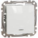 Schneider Electric Sedna Design Touch Switch with Indicator, White (SDD111106L)