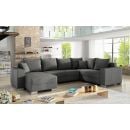 Stūra Dīvāns Izvelkams Eltap Marco Sawana 53x312x92cm, Pelēks (Mc_22)