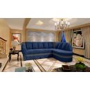 Eltap Benano Kronos/Paros Corner Pull-Out Sofa 180x250x85cm, Blue (B033)